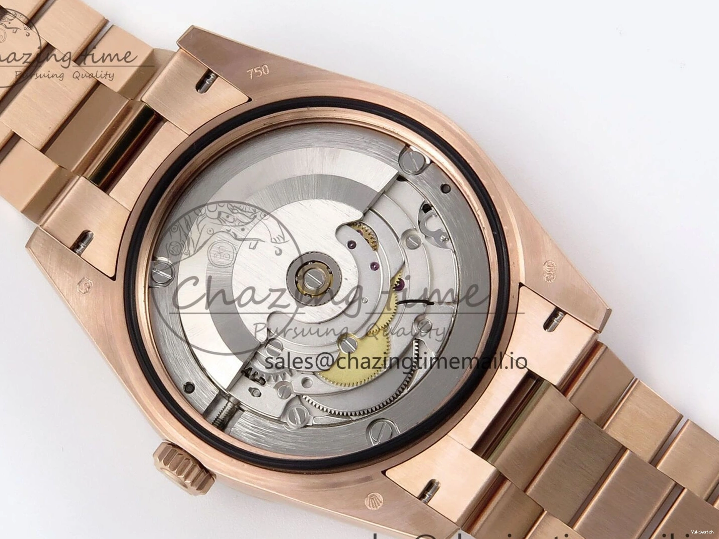 President Markers 228235 Edition Dial on Best Date Blue Bracelet Day VR2836 Diamonds Bezel QF Crystal 40 RG 1:1 0520